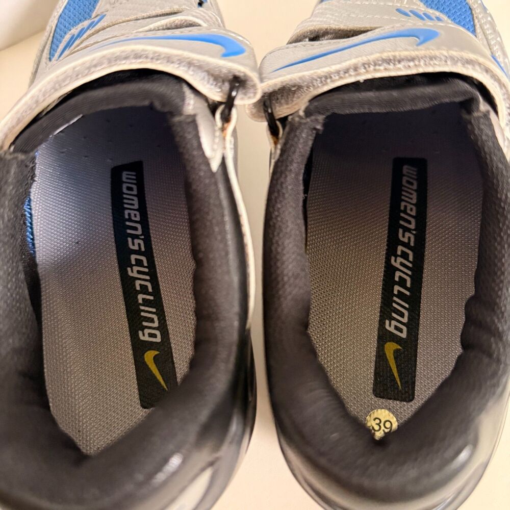 Nike Altea II Women's Cycling Shoes Size US 8  EUR 39 Chrome & Lake Blue - Picture 10 of 11